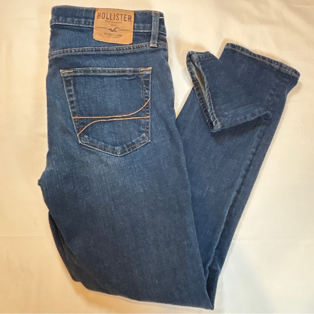 Hollister Men's Super Skinny Jeans | Dark Wash | 36x32